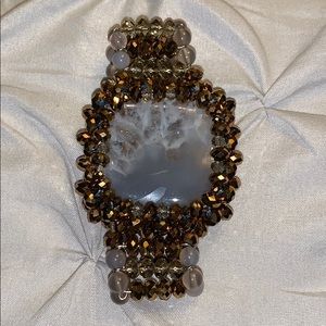 Stone and Bead Bracelet